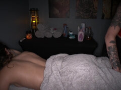 Leie, Süss, Lesbisch, Massage, Masturbation, Schlampe, Nass