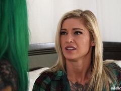 Kleio Valentien and Taurus Angel are kissing