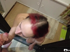 Incroyable, Salle de bains, Gorge profonde, Branlette thaïlandaise, Seins naturels, Pénis, Chatte, Maigrichonne