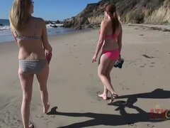 Allie James & Lara Brookes: Your Double Date, Part 1 Begins with Big Tits & Hairy Amateurs