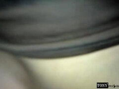 I believe my buddy is a bit reckless... with his wagging tail and firm, pointed nipples. (Featuring Paulina Vecina & Tony Fuckboy)