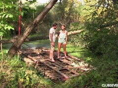 Брюнетки, В клубе, Европейки, Сперма на лице, Секс без цензуры, На природе, Бритые, Молоденькие