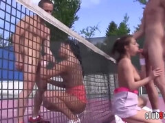 ブロンド, フェラチオ, 茶髪の, フォアサム, グループ, ハードコア, Hd, ティーン