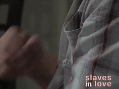 デカパイ, フェラチオ, フェティッシュ, ハードコア, オマンコ, 奴隷, ストッキング, 三人