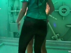 デカパイ, ブロンド, 茶髪の, 着衣女と全裸男, 人形, Hd, 異人種間, タトゥー