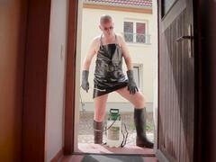 Sadomasochismus, Grosser schwanz, Stiefel, Domination, Fußfetisch, Schwul, Latex, Im freien