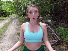 黒人, フェラチオ, チン, 異人種間, アウトドア, 恥ずかしがりや, ティーン