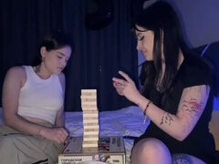 Stepsister Offers Scissors Game with Horny Russian Lesbians - Big Natural Tits & Pussy Licking