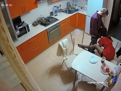 素人, 茶髪の, カップル, ドレス, ヨーロピアン, ハードコア, キッチン, 現実