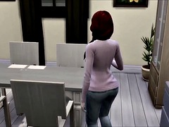 3d, 素人, フェラチオ, 苦痛, 赤毛