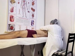 Leie, Grosser schwanz, Braunhaarige, Prüfung, Hd, Latina, Krankenschwester, Eng