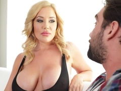 Big tits, Blonde, Blowjob, Handjob, Huge, Milf, Rough, Tits