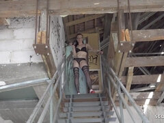 Arsch, Sperma im mund, Schwanz, Brille, Lingerie, Muschi, Strümpfe, Titten