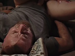 Mature big ass and busty transsexual with tattoos fucks her boyfriend