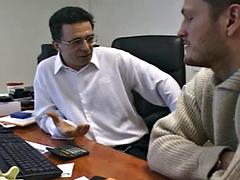 美女, フェラチオ, 茶髪の, 古典, フランス人, 三人, ヴィンテージ