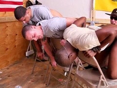 Anal, Armée, Sucer une bite, Homosexuelle, Groupe, De plein air, Uniforme