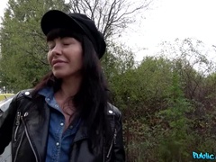 Kont, Bruinharig, Europees, Natuurlijke tieten, Buiten, Gezichtspunt, Slikken, Tieten likken