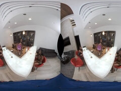 VR ORGY WITH ANA FOXXX, CHANELL HEART & EVI REI!