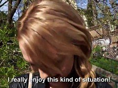 Blonde babe Belle Claire gets her wet cunt nailed hard