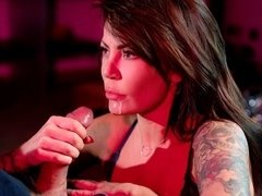 デカパイ, フェラチオ, 手コキする, なめる, 下着, 淫乱熟女, ストッキング, オッパイの