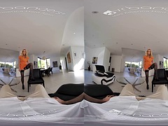 VR BANGERS Foxy wife escaped from prison to fuck you hard VR Porn