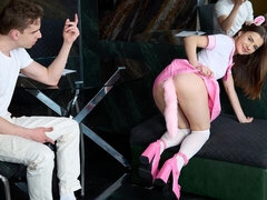 18 años, Culo grande, Verga grande, Mamada, Estilo perrito, Tetas naturales, Adolescente, Tetas