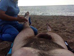 Playa, Masaje, Desnudo