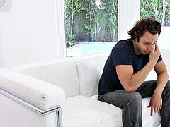 Brad rocks that teen pussy until Hailey is ready for a cream