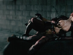 Grosser arsch, Grosse titten, Blondine, Blasen, Braunhaarige, Rasiert