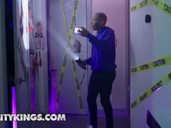 Reality kings - sisi rose and Anna Claire clouds corner Ricky Johnson for a haunted mansion three-way