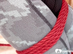 素人, ブロンド, ボンデージ, カワイイ, 自家製, 一人, タトゥー, 締まりの良い
