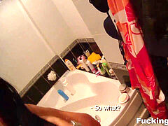 Blowjob, College, Cumshot, Facial, Glasses, Pussy, Shaved, Teen