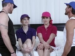 Arsch, Grosse titten, Schwarz, Blondine, Spermaladung, Hundestellung, Hd, Natürlichen titten