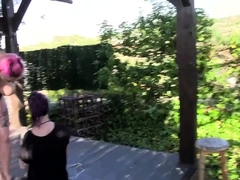 Braunhaarige, Spermaladung, Hardcore, Milf, Im freien, Schmerz, Bestrafung