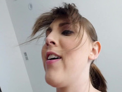 デカ尻, デカパイ, フェラチオ, 茶髪の, バック, 毛深い, ハードコア, 自家製