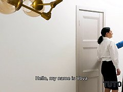 Pijpbeurt, Bruinharig, Stel, Hondjeshouding, Rijpe lesbienne, Russisch, Kousen, Lerarin