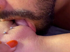 Doigter, Homosexuelle, Petite amie, Léchez, Piercing, Chatte, Suçant, Tatouage