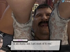 Boss gets a whiff of the sexy maid's pussy in Pandora's cell