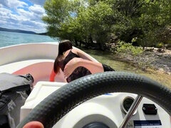 A Handsome Black Guy Destroys My Pussy On His Boat