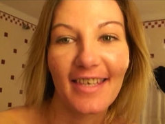 Blondine, Lingerie, Solo