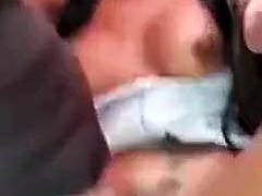Verga grande, Mamada, Pareja, Polla, Latina, Al aire libre, Público, Chupando