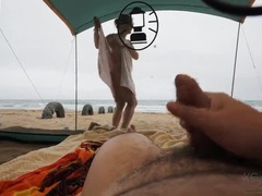 Strand, Gevangen, Hondjeshouding, Flashing, Hd, Huisgemaakt, Moeder die ik wil neuken, Moeder