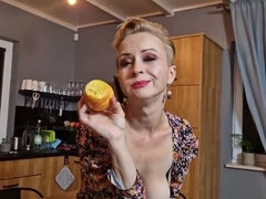 Любители, Блондинки, Еда, Хд, Каблуки, Нейлон, Сквиртинг, Чулки