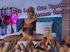 Tara Secret - Joi Lets Cum Together! Sexy German Girl Masturbating With You! Double Toys In Pussy