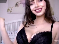 Leie, Grosse titten, Braunhaarige, Schwanz, Hd, Lingerie, Titten, Netzkamera