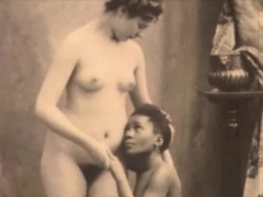 Schwarz, Blasen, Behaart, Interrassisch, Muschi, Retro, Vintage