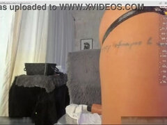 Latin Woman Squirts on Feet & Sucks Dildo on Webcam
