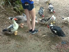 Amateur, Blonde, Sucer une bite, Petite amie, Piercing, Public, Chatte, Nénés