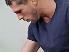 Muscular gay fucks a masked man in the ass in doggy style