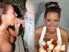 Cul, Mariée, Gorge profonde, Allemand, Groupe, Hôtel, Fille latino, Pov